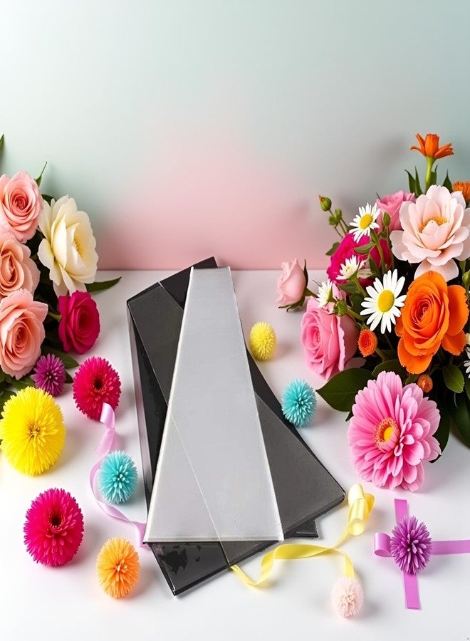 aoukoslt 100 Pcs Transparent Plastic Flower Bouquet Bag Sleeve Cellophane Bags Rose Packaging Wrap Cellophane Bags for Valentine's Day, Gift Wrapping Supplies, Gift Wrap Cellophane Bags - Image 4